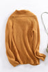Buttoned Wrap Turtleneck Sweater